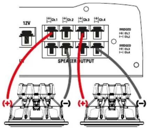 MTX Audio TR275 - Configurações, Conexões de Alimentação e de Altifalantes: - 6