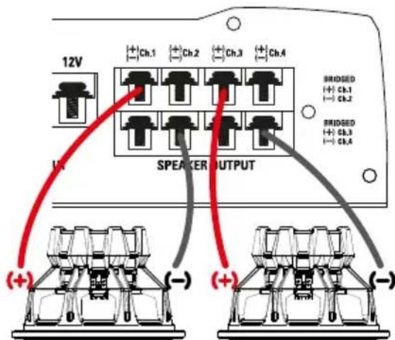 MTX Audio TR275 - Setari, Alimentare si conexiuni Difuzoare - 6