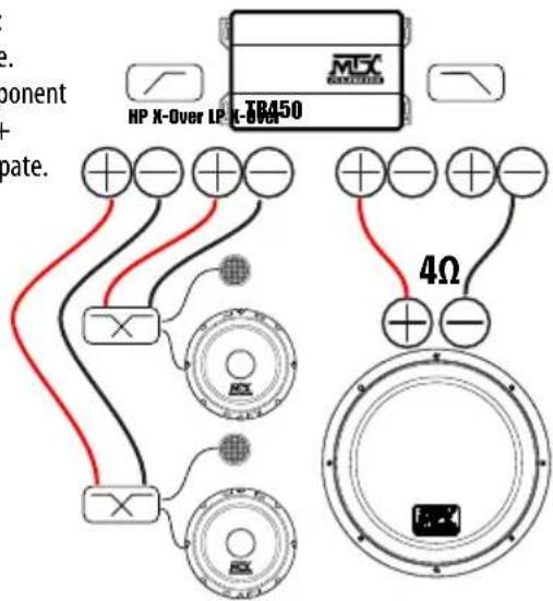 MTX Audio TR275 - Exemple instalare : - 1