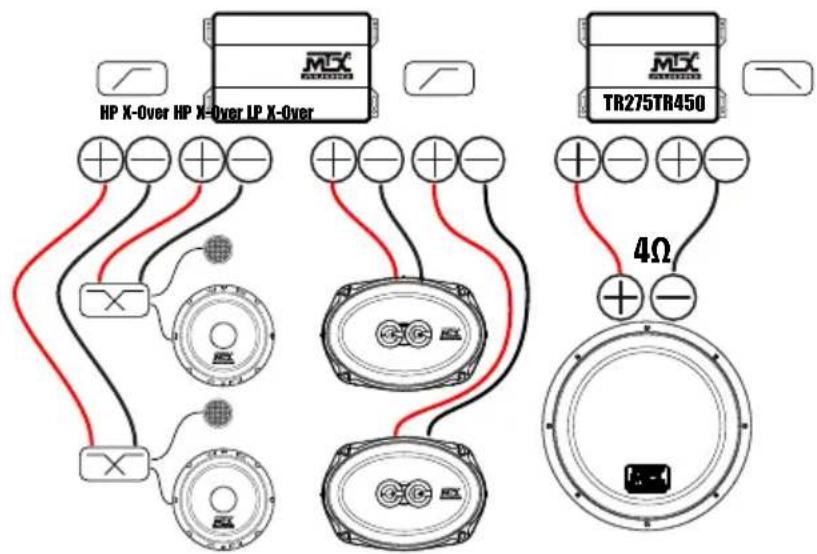 MTX Audio TR275 - Приимеры подкlioочни : - 3