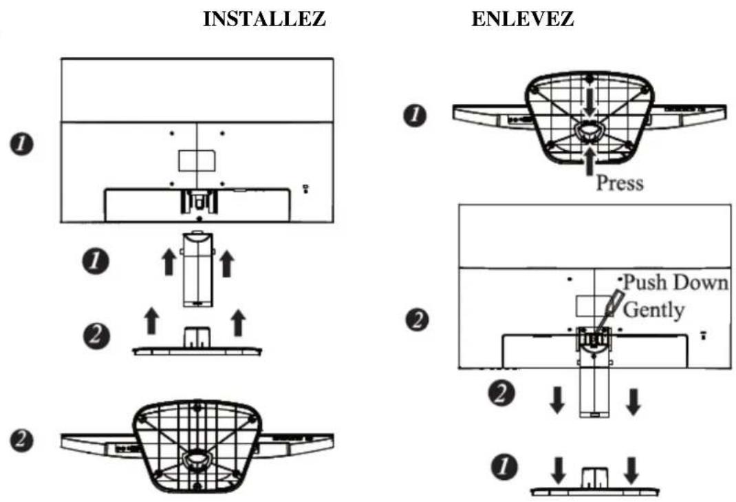 HANNSPREE HS 248 PPB - INSTRUCTIONS D'INSTALLATION - 1