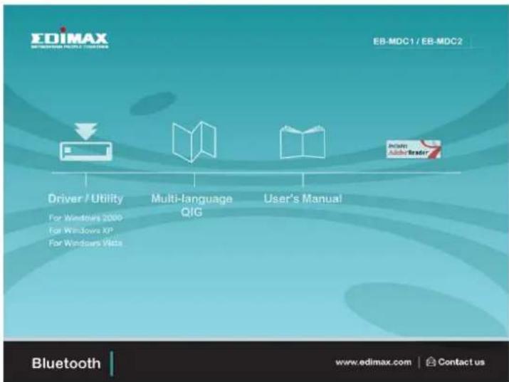 Edimax EBMDC1 - Het installeren van Bluetooth-software voor Windows - 1
