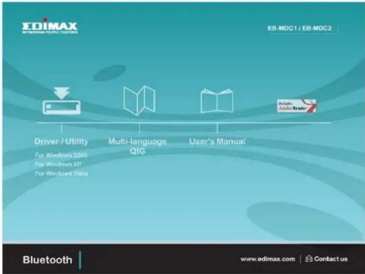 Edimax EBMDC1 - Installazione del software Bluetooth per Windows - 1