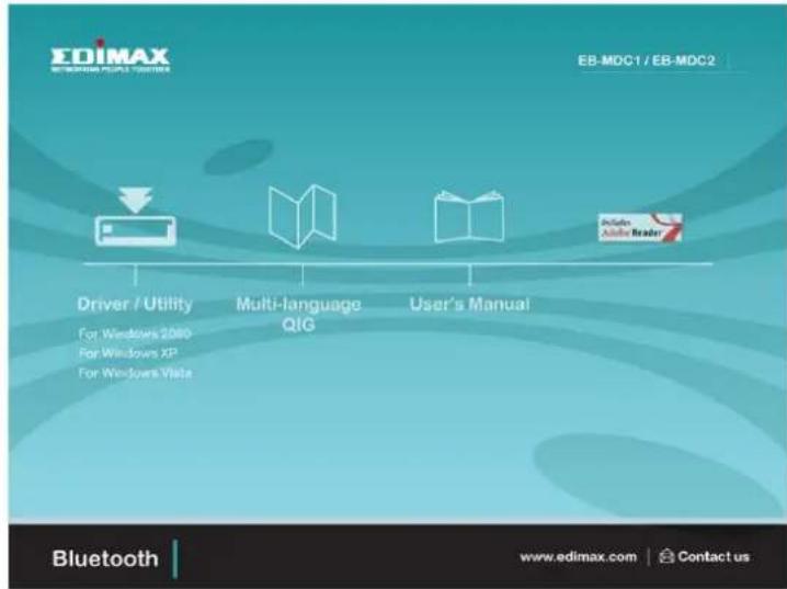 Edimax EBMDC1 - Instalando el software Bluetooth en Windows - 1