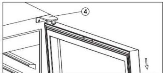 DANBY DFG58D1BSS - DOOR REVERSAL INSTRUCTIONS - 2