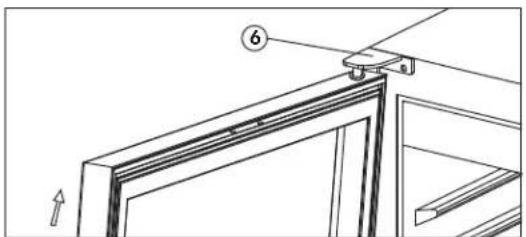 DANBY DFG58D1BSS - DOOR REVERSAL INSTRUCTIONS - 6
