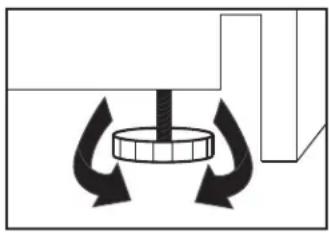 DANBY DFG58D1BSS - LEVELING INSTRUCTIONS - 1