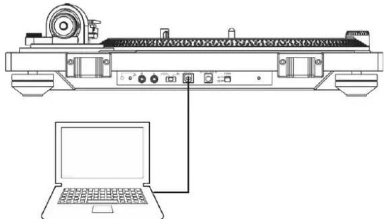 Soundmaster PL780 - Branchement sur un ordinateur - 1