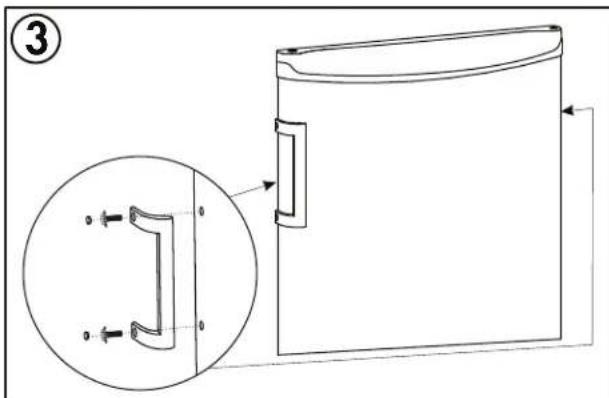 DANBY DH016A1WT - INSTRUCTIONS D'INVERSION DE PORTE - 3