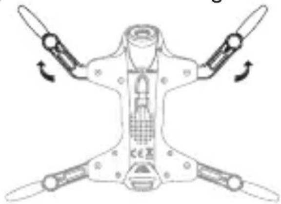 ARCHOS Drone VR - Auseinanderfalten der Drohne - 3