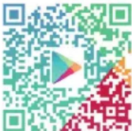 QR code with a colorful play button logo in the center, likely linking to a digital content or website.