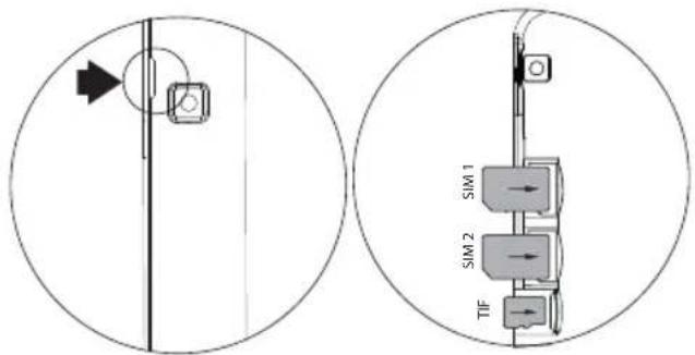 ARCHOS 101c Xenon - Wkładanie karty SIM i karty Micro-SD - 1