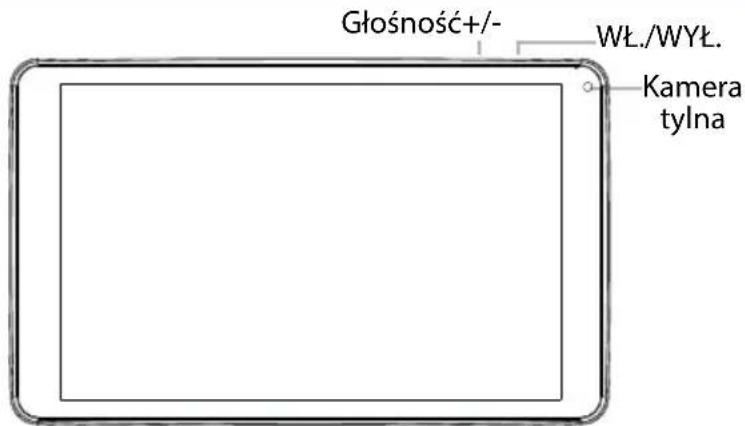 Głośność+/- WŁ./WYŁ. Kamera tylna