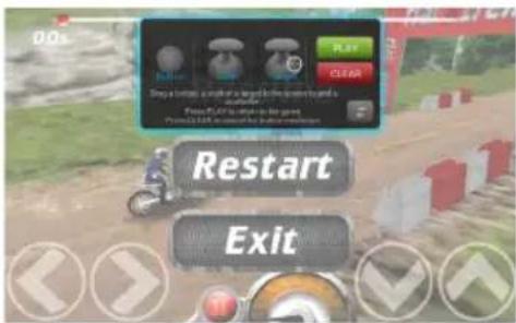 DOs Play a move, a push or a target in the next game Play PC's action on the next From 12:45 to 13:00 to 13:00 RESTART Exit