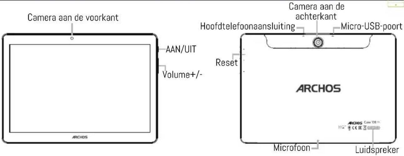 ARCHOS Core 101 4G - Beschrijving van het apparatus - 1