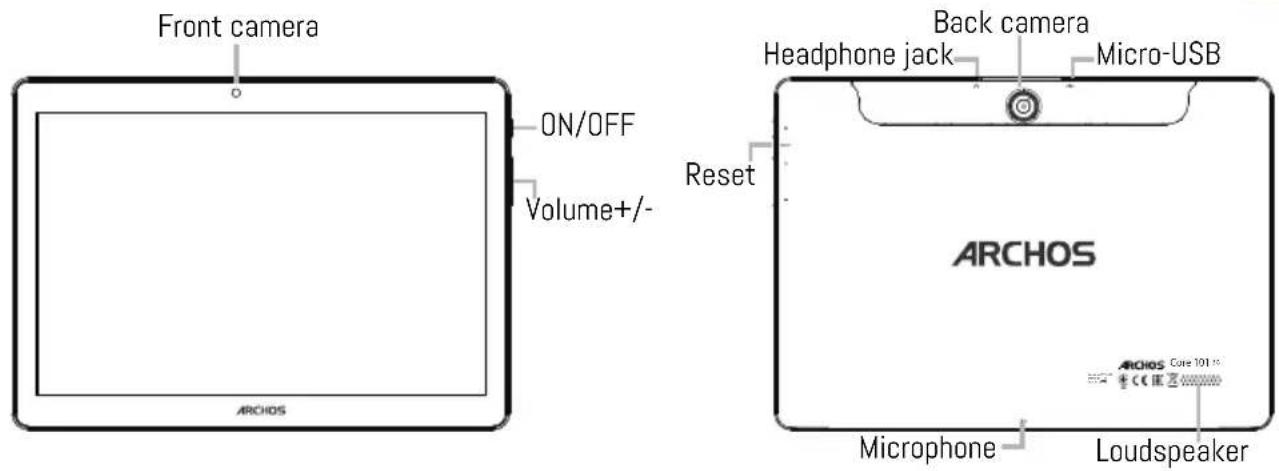 ARCHOS Core 101 4G - Describing your device - 1