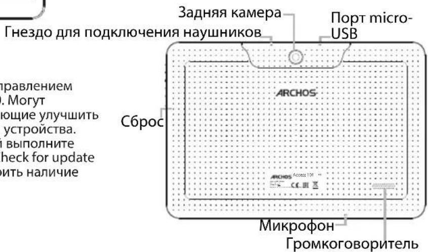 ARCHOS Access 101 3G - Oпсане устpoиства - 2