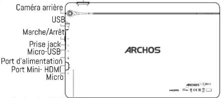 ARCHOS 116 Neon - Description de l'appareil - 3
