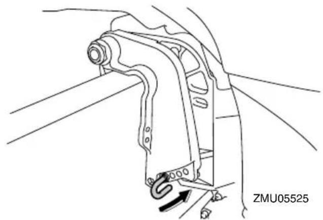 YAMAHA F9.9H (2022) - Tige de trim (goupille de relevage) - 1