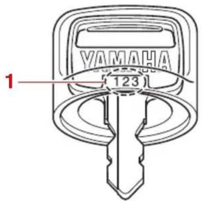 YAMAHA F9.9H (2022) - Numéro de clé - 2