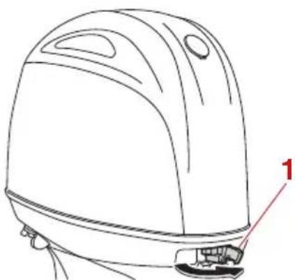YAMAHA F100 (2022) - Dépose du capot supérieur - 2