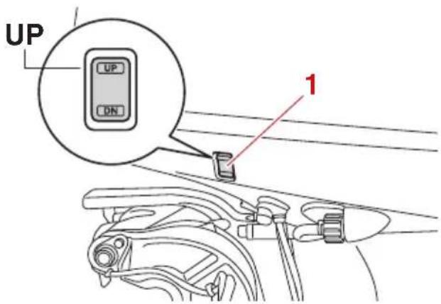 YAMAHA F100 (2022) - Procedure de releavage (modèles à système de trim) - 5