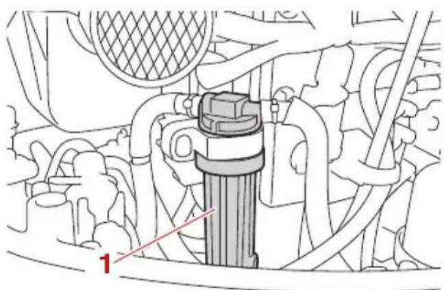 YAMAHA F100 (2022) - Contrôle du filtré à carburant - 1