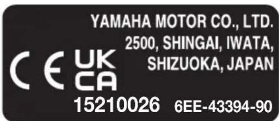 YAMAHA LF225 (2022) - Marquage CE/Marquage UKCA - 2