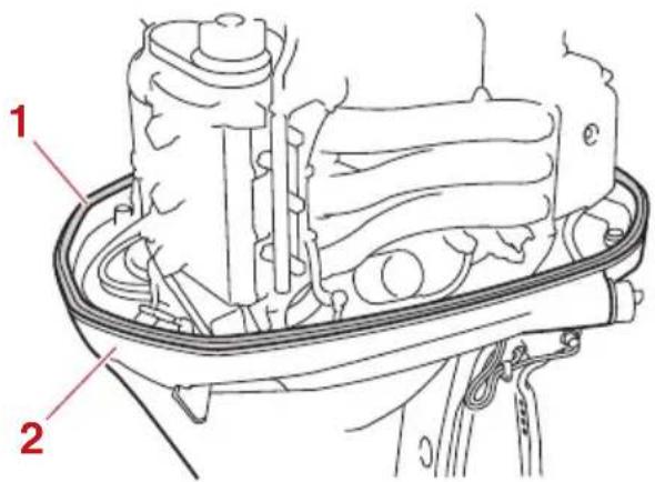 YAMAHA LF225 (2022) - Installation du capot supérieur - 1