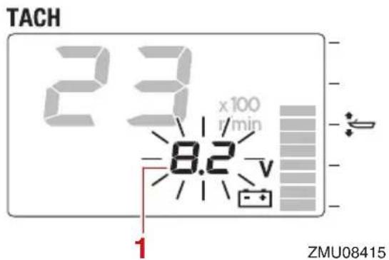 YAMAHA LF225 (2022) - Alerte de faible tension de batterie - 1