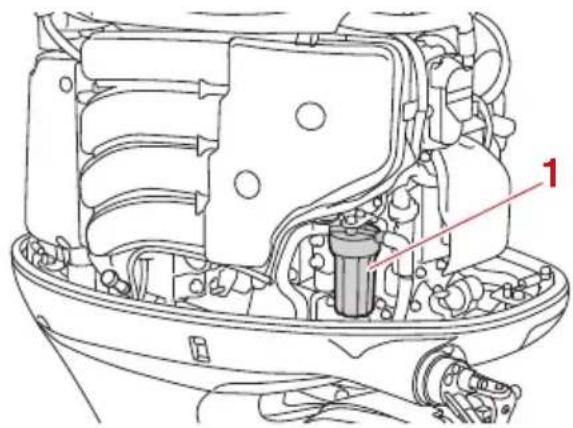 YAMAHA F200C (2022) - Contrôle du filtre à carburant - 1