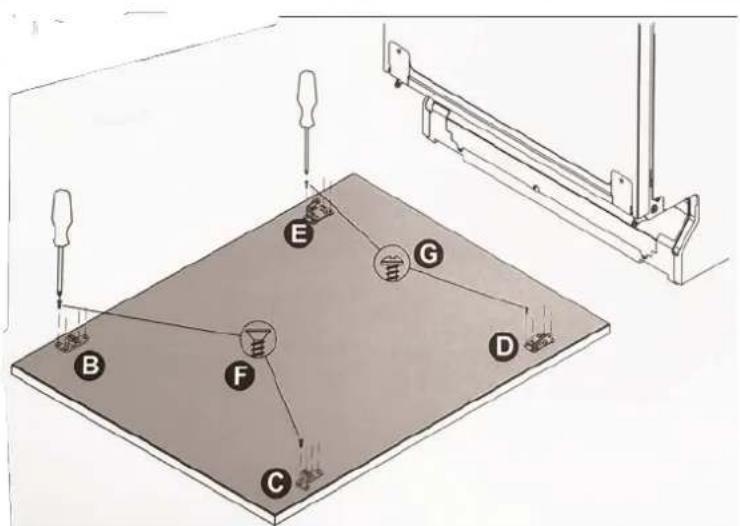 Hestan KDW24OV - Montage des crochets et supports - 3