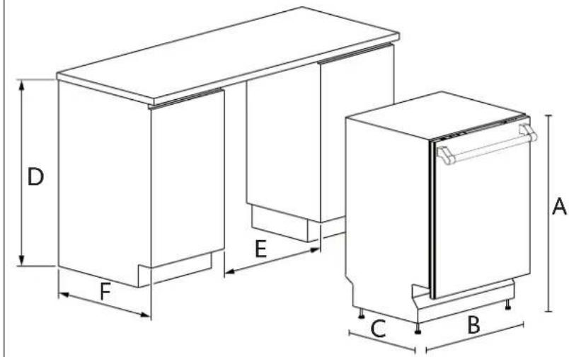 Hestan KDW24OV - PRODUCT/CUT-OUT DIMENSIONS - 2