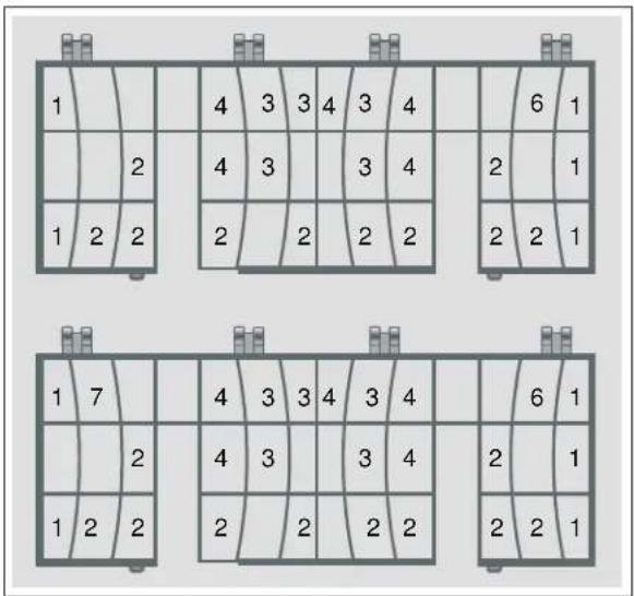 THERMADOR DWHD760CFP - Suggested loading pattern - 10 place setting - 1