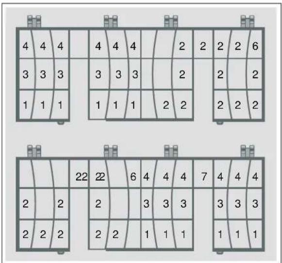THERMADOR DWHD760CFP - Configuration de chargement suggerée - réglage 12 places - 1