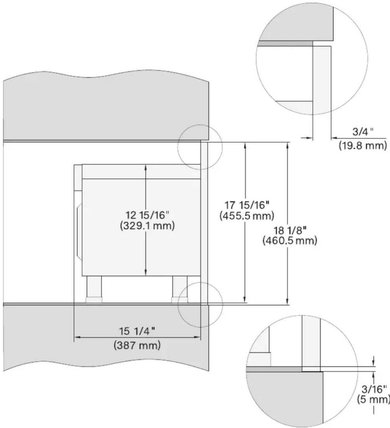 MIELE M 2241 SC - Installation dans un meuble haut ou de base - 2