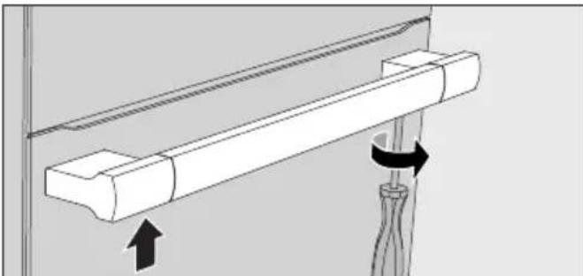 MIELE H 7580 BP - Fixation de la poignée (selon le modele) - 2