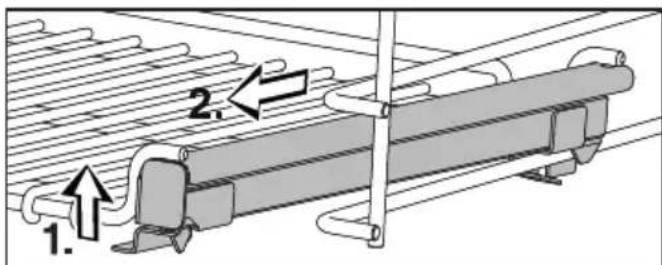 MIELE H 7580 BP - Installer et retireurs les rails entierement tetelescopiques avec la grille de cuisson - 2