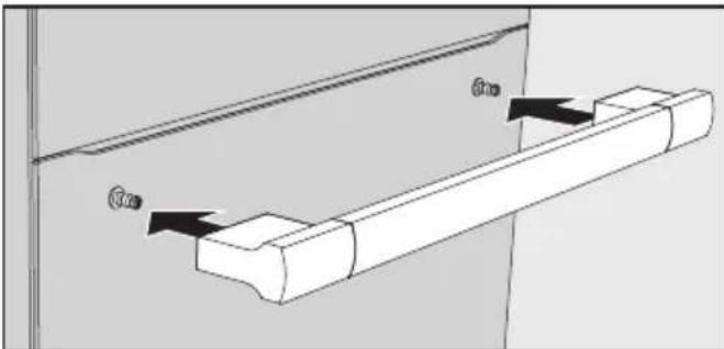 MIELE H 7580 BP - Fixation de la poignée (selon le modele) - 1