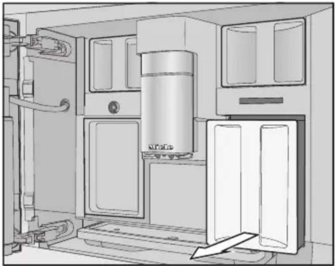 MIELE CVA 7775 - Remplir le réservoir d'eau - 2