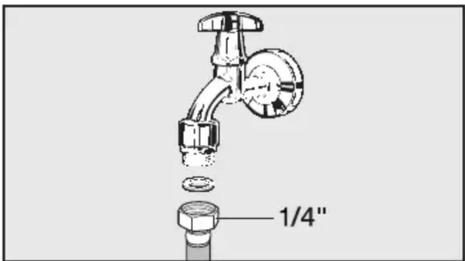 MIELE CVA 7775 - Raccordement à l'alimentation en eau - 1