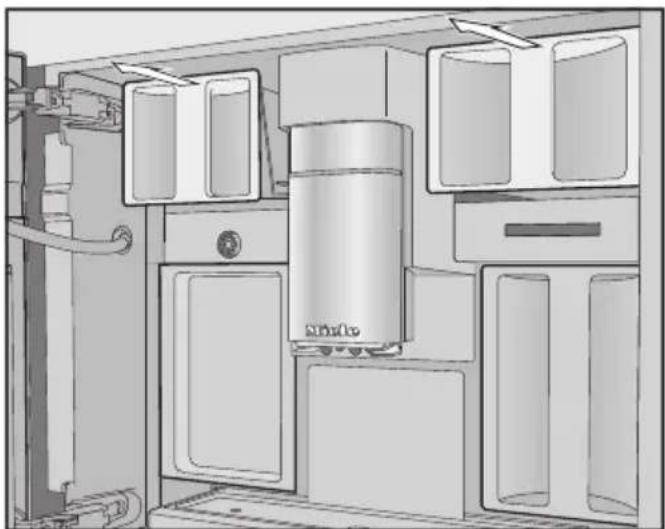 MIELE CVA 7775 - Remplir les réservoirs à grains - 2