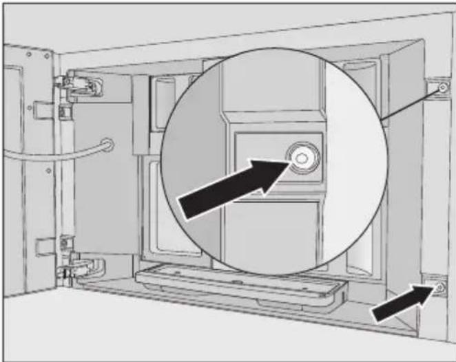 MIELE CVA 7775 - Retrait des dispositifs de retenue pour le transport - 1