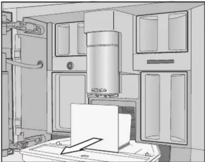 MIELE CVA 7775 - Nettoyer le bac d'égouttage et le bac à marc - 2