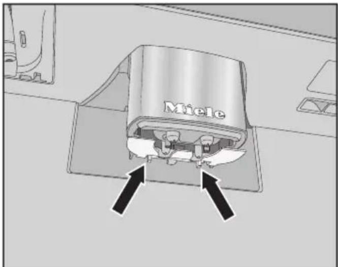 MIELE CVA 7775 - Nettoyer le détecteur du bord de la tasse - 1