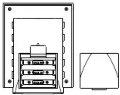 TFA 30.3013 - INSTALLATION UND AUSTAUSCH DER BATTERIEN IN DER THERMO-HYGRO-STATION - 1