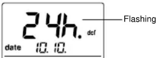 TFA 30.3013 - 12/24 HOUR TIME DISPLAY SETTING - 1