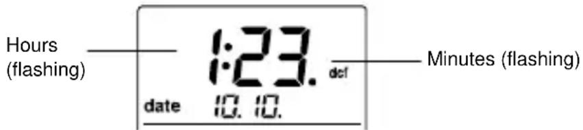 TFA 30.3013 - MANUAL TIME SETTING: - 1