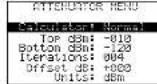 Monacor RFEXPLORER3 - Attenuator menu - 1