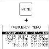 Monacor RFEXPLORER3 - Menus - 2